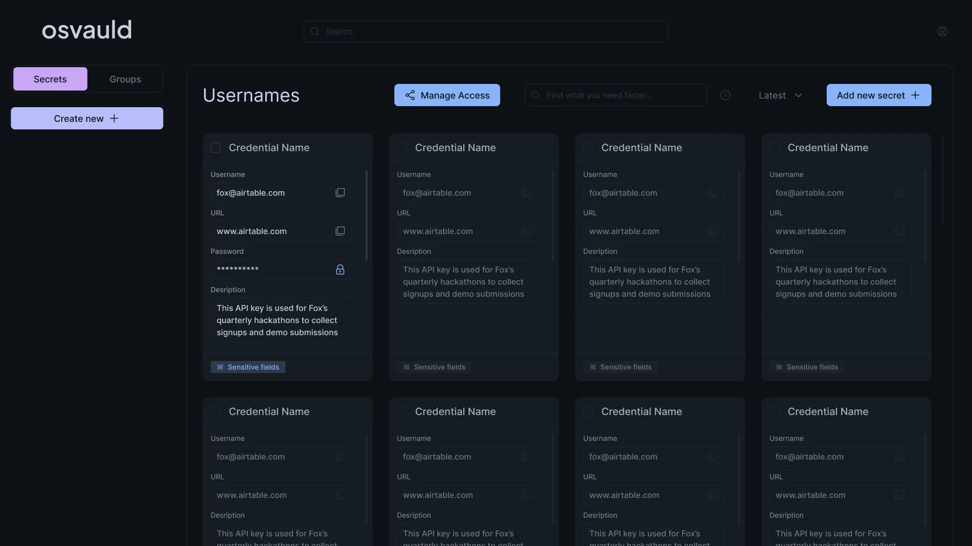 osvauld dashboard.